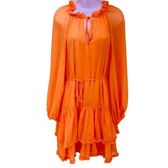 KOBI HALPERIN Sophia Dress Musk Melon Womens Size M